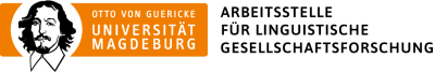 Logo Arbeitsstelle für linguistische Gesellschaftsforschung | Otto-von-Guericke-Universität Magdeburg